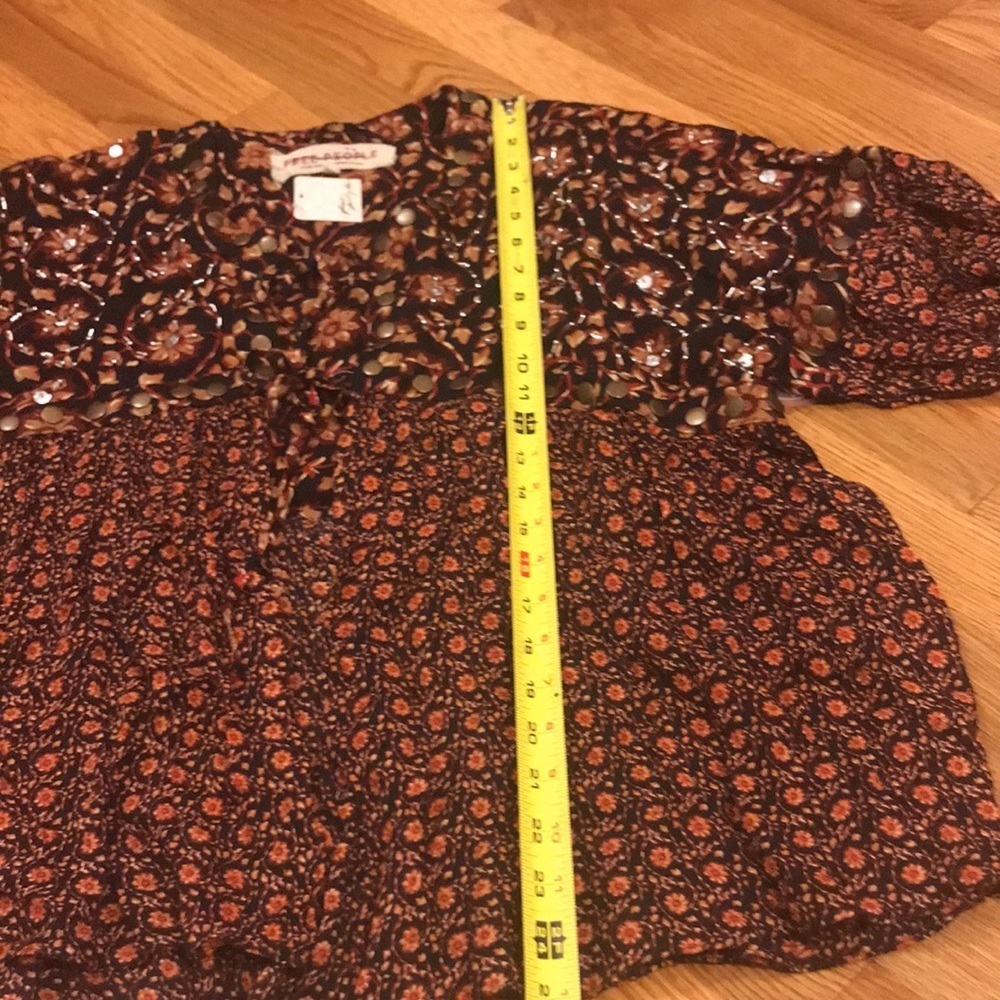 NWT Free People Malia Babydoll Jacket Blouse size Large - Picture 15 of 15